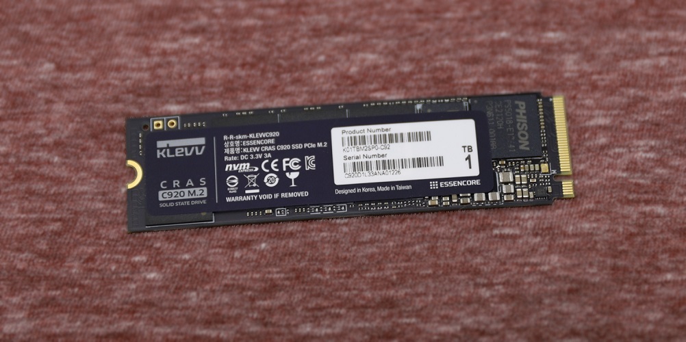 A NEW 1TB PCIE GEN4 APPEARS, THE KLEVV CRAS C920