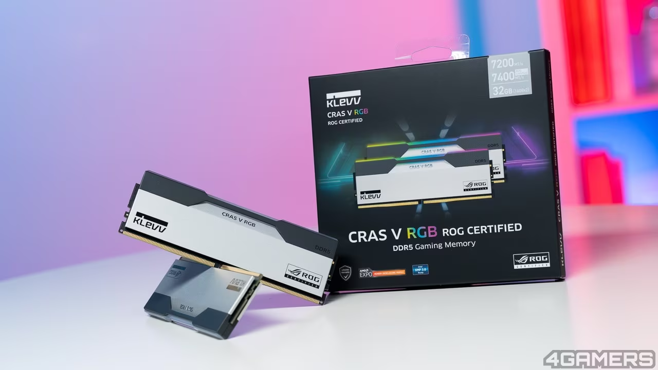 KLEVV CRAS V RGB ROG CERTIFIED DDR5-7200 32GB Kit記憶體 - 敗家之眼認證，免費效能升級還有好超頻能力