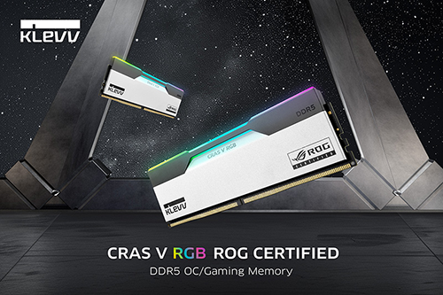 KLEVV, CRAS V RGB ROG CERTIFIED DDR5 게이밍 메모리 출시