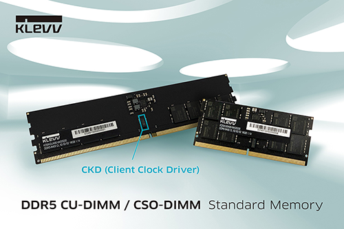 KLEVV, 초고성능 CU-DIMM & CSO-DIMM DDR5 메모리 출시