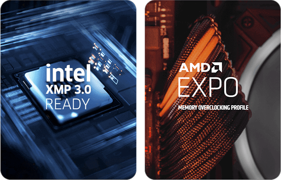 Intel XMP 3.0 & AMD EXPO™ Ready